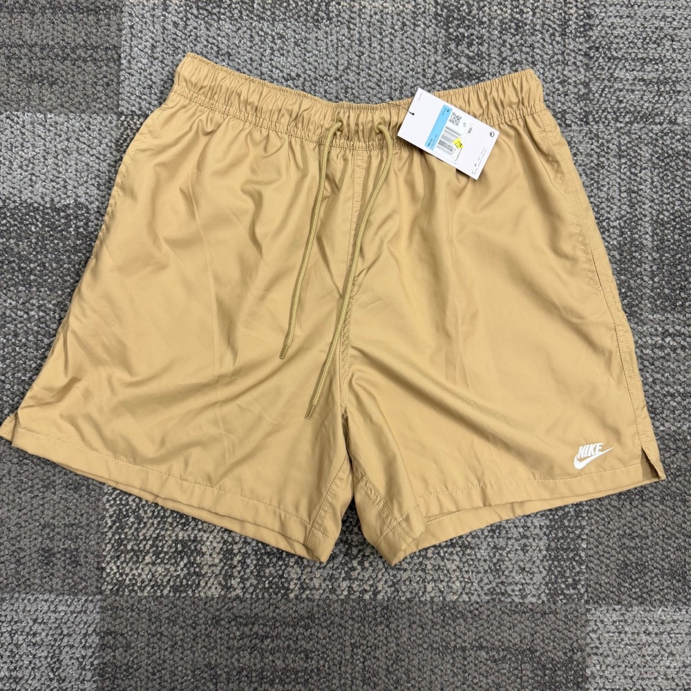 Nike Sportswear Club Woven Flow Shorts Khaki Men's Size Medium FN3307-297